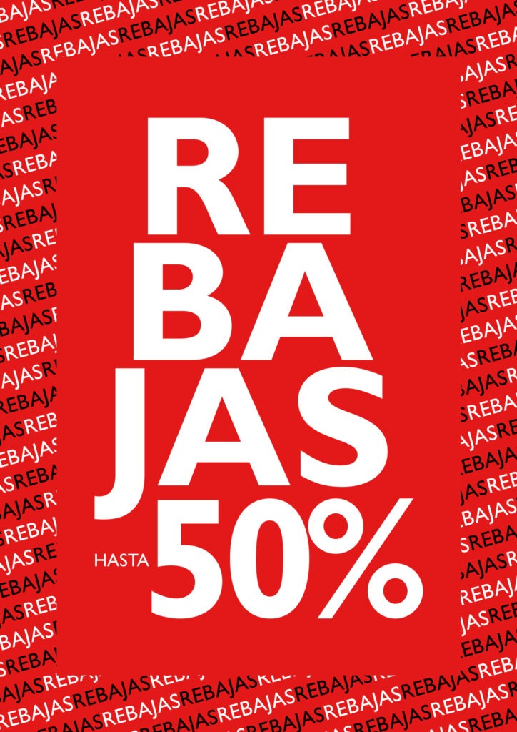 cartel rebajas A4 0100 IMP