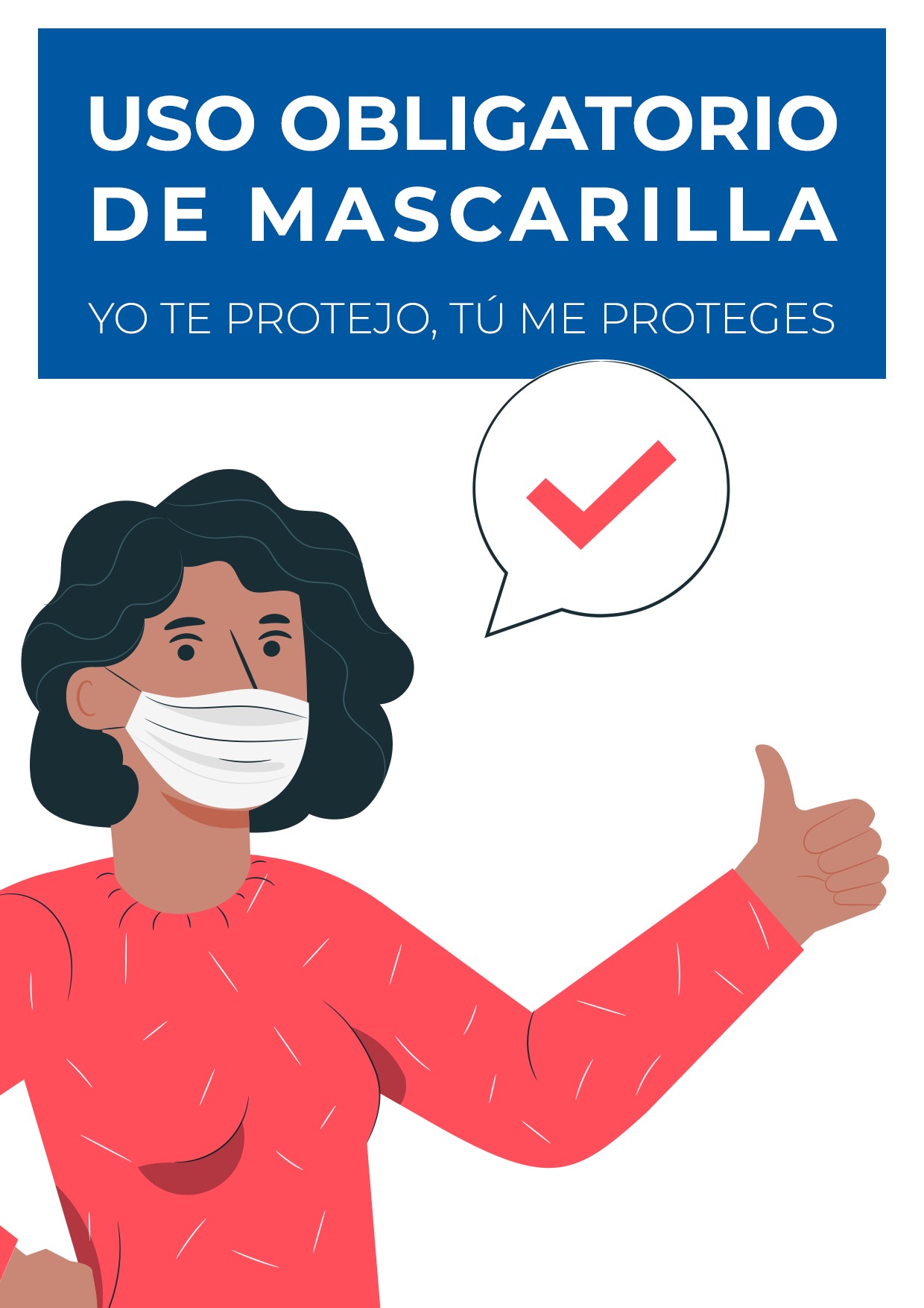 cartel para uso obligatorio de mascarilla para imprimir gratis