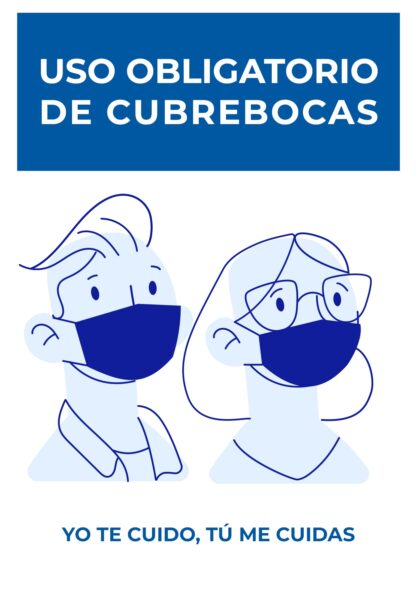 🖨️ 4 Letreros de uso obligatorio de cubrebocas para imprimir GRATIS en pdf