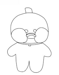 Plantilla patito de papel de Tiktok 3